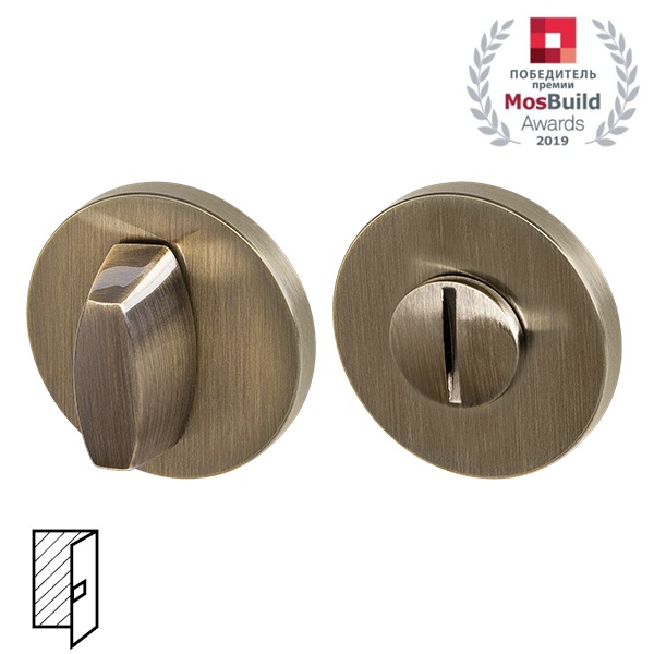Ручка поворотная WC-BOLT BK6 URS AB-7 Бронза